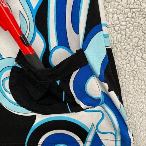 Ripe Maternity Tank Top Womens Size Large Paisley Purple Black Front Pockets - Picture 8 of 10